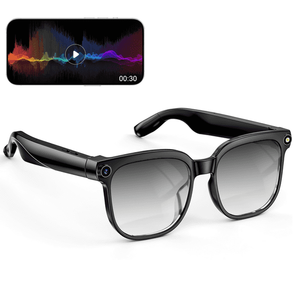 AI Smart Glasses for Men Women , Bluetooth,Real Time Translation,Voice Assistant, Open-Ear Audio for Travel, Meetings