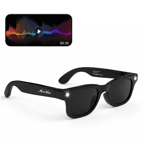 AI Smart Glasses for Men Women , Bluetooth,Real Time Translation,Voice Assistant, Open-Ear Audio for Travel, Meetings
