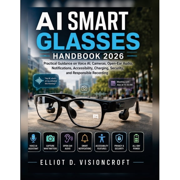 AI Smart Glasses Handbook 2026: Practical Guidance on Voice AI, Cameras, Open-Ear Audio, Notifications, Accessibility, C, (Paperback)