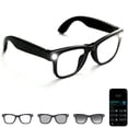 thumbnail image 1 of AI Smart Glasses with Light, Voice Assistant, Real-Time Translation in 139 Languages, Music & Hands-Free Calls, Photochromic Lenses, Bluetooth Glasses for Work Reading Craft Driving Travel Meetings, 1 of 8