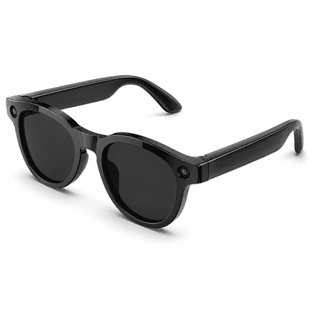 AI Smart Glasses with Open-Ear Bluetooth Speakers, Voice Assistant and Real-Time Translation, Intelligent Camera for Object Recognition and Photo Capture, Hands-Free Calling Audio Eyewear,6.8" x 6.0"