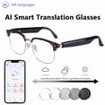 thumbnail image 1 of AI Smart Glasses: Real-Time Translation for 164 Languages, AI Chat, Hi-Fi Sound, Photochromic Lenses & Metal Frame, 1 of 13