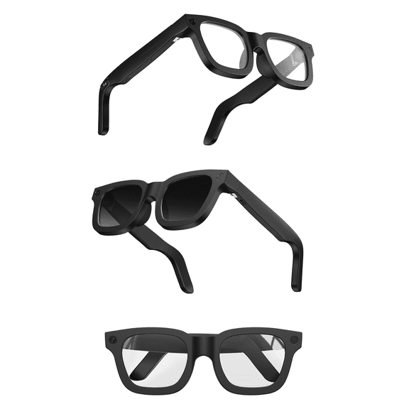 AI Smart Glasses with 8MP Camera, 32GB Storage, Auto-Tint Lenses, Voice Assistant & HD Video