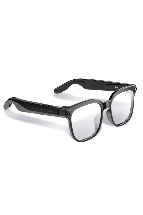 AI Smart Glasses with Camera & ChatGPT, 8MP HD Camera, Hands-Free 1080P Video, Real-Time Translation, 7H Playtime, Open-Ear Audio