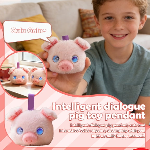 AI Smart Stuffed Animal with ChatGPT-Real-Time Voice Interactive Plush Toy, Learning Assistant & Emotional Companion for Kids 3+ Interactive Plush Stuffed Animal Toys