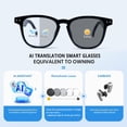 thumbnail image 1 of AI Smart Translation Glasses, 160 Languages Real-Time Translator with Open-Ear Audio, Bluetooth 5.4, 6H Playback, Hands-Free Call, 1 of 9