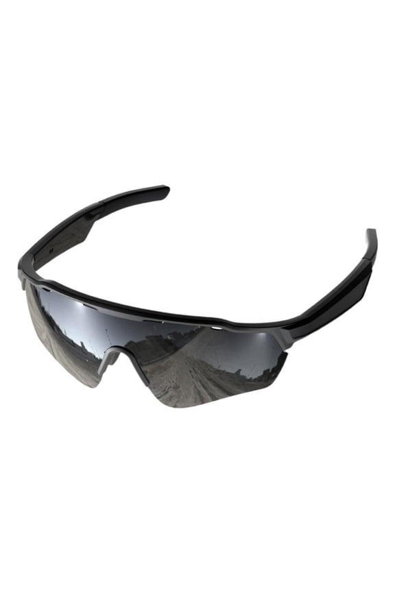 AI Smart Translation Glasses with Bluetooth Audio, Real-Time 172 Languages Interpreter Eyewear for Cycling & Travel, UV400 Sunglasses with Open-Ear Speakers & Voice-to-Text, Black