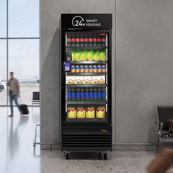 AI Smart Vending Machine for Business,378-Bottle Capacity, App-Controlled