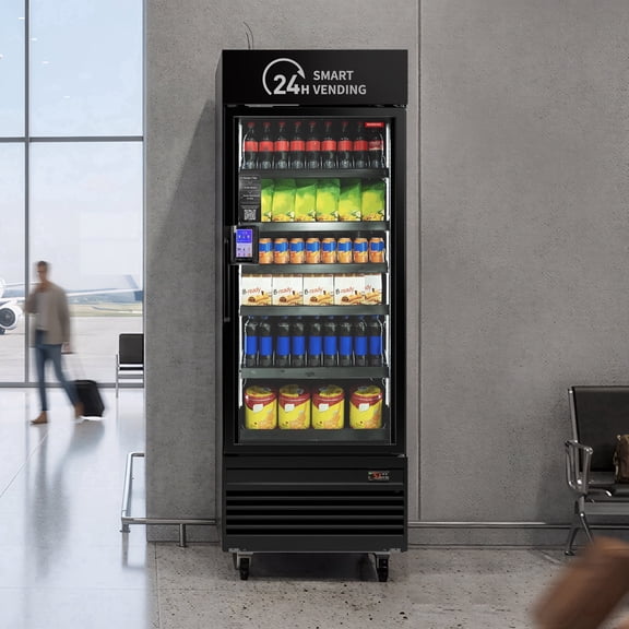 AI Smart Vending Machine for Business,378-Bottle Capacity, App-Controlled