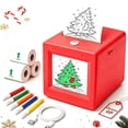 thumbnail image 1 of AI Sticker Printer for Kids, Mini Inkless Thermal Printer, Portable Voice Sticker Maker Machine for DIY Crafts, Journaling & Doodles, Birthday Toy Gift for Boys & Girls,Red, 1 of 8