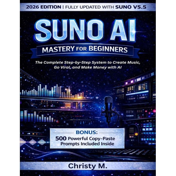 The AI Tools for Beginners Series: 2026 Suno AI Mastery for Beginners: The Complete Step-by-Step System to Create Music, Go Viral, and Make Money with AI, (Paperback)