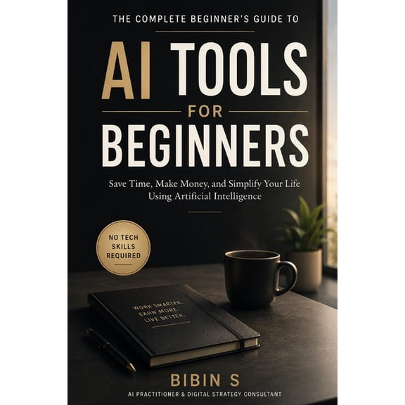 AI Tools for Beginners: The Complete Practical Guide to Using Artificial Intelligence to Save Time, Make Money, and Work, (Paperback)