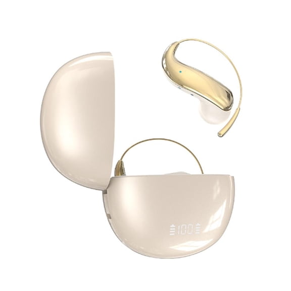 AI Translation Bluetooth Headset Real-Time Simultaneous Interpreting Earhook Headphones, 360 Panoramic Sound, Noise Reduction, 6g -Light, Long Battery Life for Travel Business