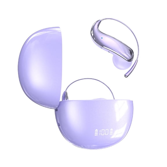 AI Translation Bluetooth Headset Real-Time Simultaneous Interpreting Earhook Headphones, 360 Panoramic Sound, Noise Reduction, 6g -Light, Long Battery Life for Travel Business