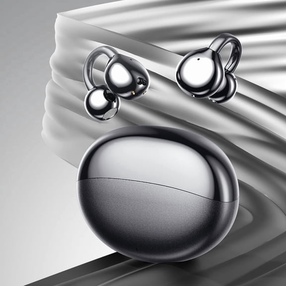 AI Translation Earbuds - OWS Clip-On Bluetooth 5.4 Headphones with All-Day Comfort