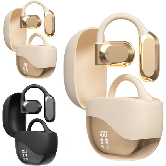 AI Translation Earbuds Real Time 140+ Languages Bluetooth Wireless Language Translator Earbuds for Business, Learning, and Travel (Khaki)
