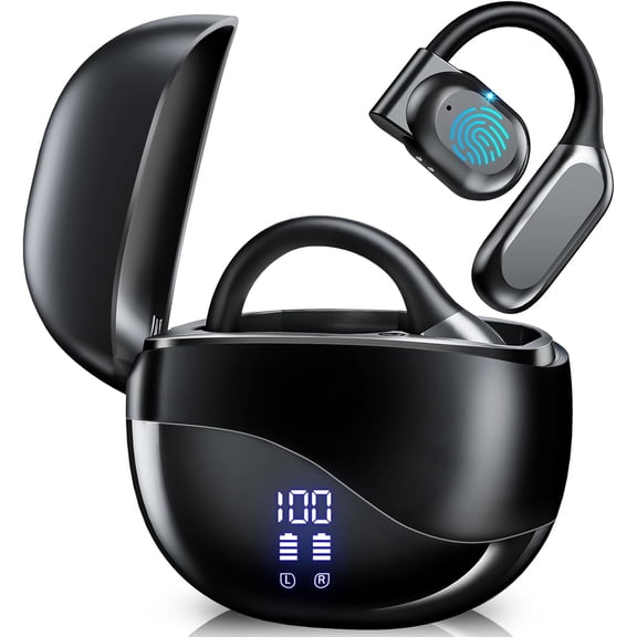 AI Translation Earbuds with Real-Time 144 Language Support, Bluetooth 5.4 Wireless Headphones for Travel, Business & Learning, 80H Playtime Compatible with iOS & Android, Includes Charging Case