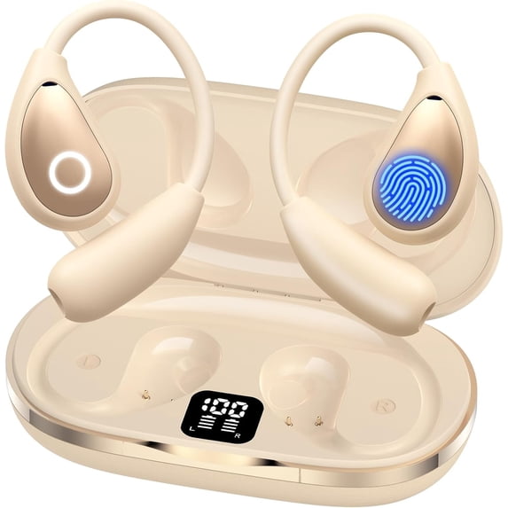 AI Translation Earbuds Real Time, 144 Language Translator Earbuds OWS 3-in-1 Translation Headphones, Translation Device for Travel Business Learning Compatible with iOS and Android(White)