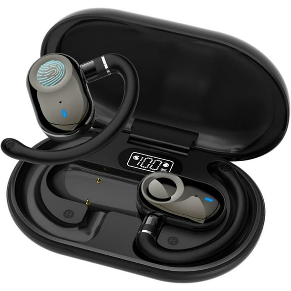 AI Translation Earbuds Real-Time 144 Languages Wireless Two-Way Translator with App for Smartphone Simultaneous Translating-Black