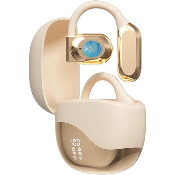 AI Translation Earbuds Real Time, 3-in-1 Translation Earbuds, AI Translation Earbuds Real Time for Android iOS, 144 Languages AI Earbuds Translators Headphones for Travel Business Learning (Khaki)