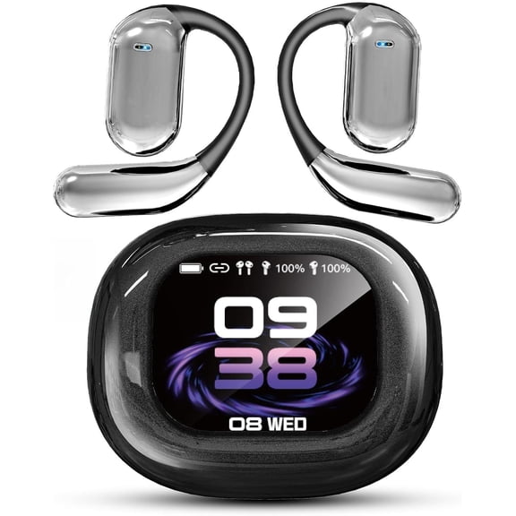 AI Translation Earbuds Real-Time, 3-in-1 Translator Earbuds 144 Languages & Accents, Open Ear Wireless Bluetooth 5.3 Headphones with 4 Modes, No Subscription, for iOS Android Travel Business, Black