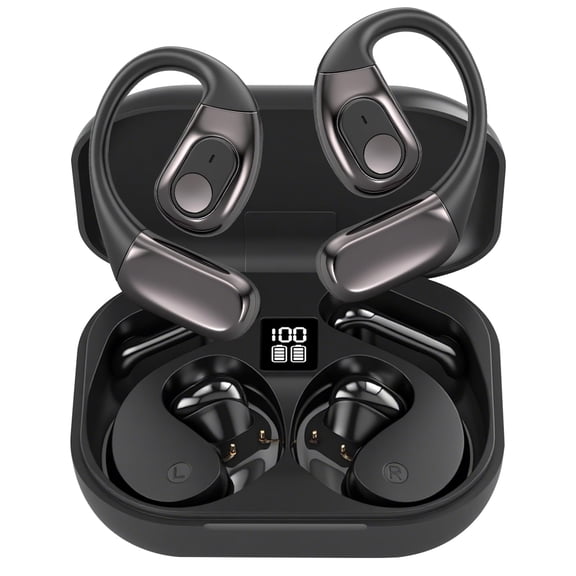 AI Translation Earbuds Real Time, 3-in-1 Translator Earbuds 164 Languages & Accents, Audifonos Traductores Ingls Espaol,Open Ear Wireless Headphones with Charging Case fit iOS & Android Black