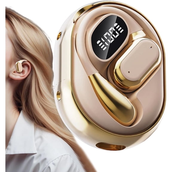 AI Translation Earbuds, Wireless Noise Cancelling, Hook Style Real Time Translator with Clear Audio, Portable Language Gadget for Office Home Accessories, School Business Travel, for Learning Sports