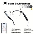 thumbnail image 1 of AI Translation Glasses: Real-Time 160 Languages, iOS/Android, AI Assistant, HD Calls, 1 of 14