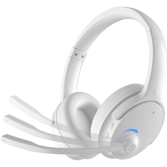 AI Translation Headphones Real Time, Meeting Recording + TF Card, Ear Return, 144 Languages Learning Headphones, Over-Ear Translation Device for Remote Meetings, Online Courses -White