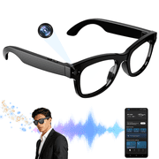 AI Smart Glasses with Camera, 1080P Video Recording Sunglasses, ENC Noise Reduction, Wireless Music & Calls, Real Time Translation, Open-Ear Audio for Travel, Meetings & Vlogging
