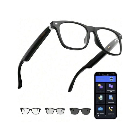 AI Translation Smart Glasses With Chat GPT For Men And Women, Bluetooth Sunglasses With Translator 164 Languages , Music Playback & Hands-Free Calls, UV & Blue Light Protection