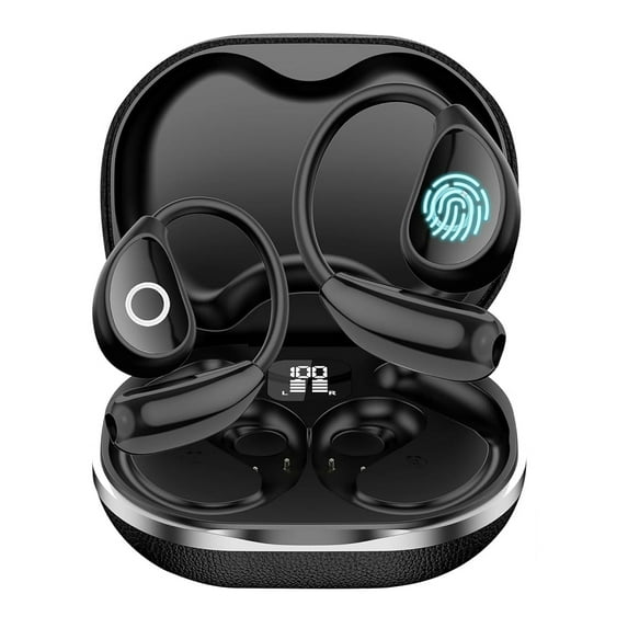 AI Translation Wireless Earbuds with Two-Way Real-Time Translator 144 Languages for Travel Business Meetings-Black