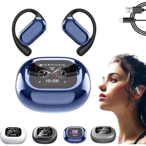 AI Translator Earbuds, Ear Buds, Real Time Translator Earbuds, Headsets with Noise Reduction, 144 Languages, Ipx5 Waterproof, LED Display