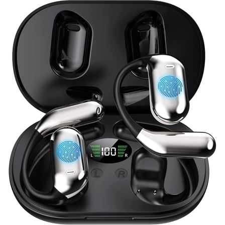 AI Translator Earbuds – Real-Time Translation in 144 Languages, 3-in-1 Wireless Headphones with Hi-Fi Sound & Charging Case – Ideal for Travel, Business & Language Learning (White).