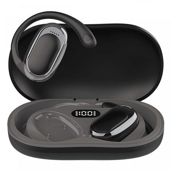 AI Translator Earbuds Real Time Translation 144 Languages 5 Modes 3-in-1 HD Sound Earphones with App for iOS Android-Black