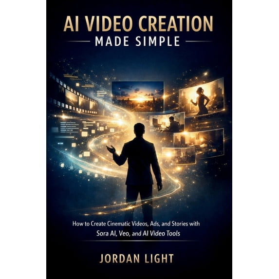 AI Video Creation Made Simple: How to Create Cinematic Videos, Ads, and Stories with Sora AI, Veo, and AI Video Tools, (Paperback)