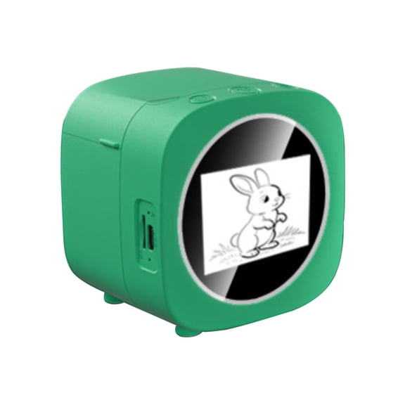 AI Voice Control Instant Thermal Printer, 2.4 Inch HD Screen Portable Mini Printer with 6 Art Styles, DIY Drawing Printer for Birthday Creative Gift,Green