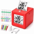 Sticker Maker Jokebear AI Voice-Powered Sticker Maker, Portable Thermal Printer with 6 Art ...