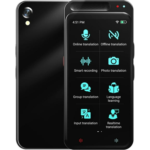 AI Voice Recorder, Digital Voice Recorder with Transcription & Summarize & Translation, 80GB Voice to Text Meeting Recorder and Transcriber, Support 143 Languages, AI Recorder Device for Lectures