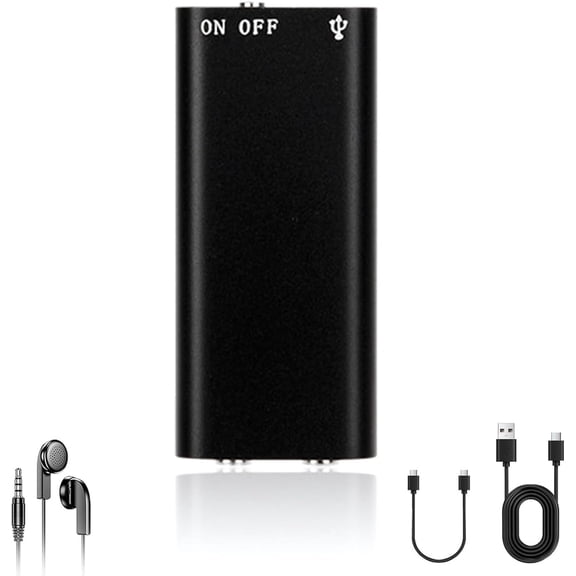 AI Voice Recorder, Transcribe & Summarize by ChatGPT, Digital Recorder Device with Playback for Lectures, Meetings, Calls, Support 112 Languages, 64GB Memory, APP Control (Matte Black, 64GB)