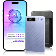 MUSICOZY AI Voice Recorder w/Case, AI Note Taker & App Control, Real-Time AI Transcription and Summary, Noise Cancellation, 152 Languages, 64GB Digital Audio Recorder for Meetings, Lectures & Calls