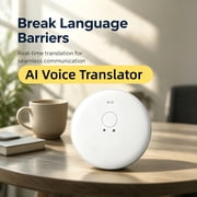 AI Voice Translator, Portable Translation Device Support 165 Languages | Fast connection via Bluetooth, real-time voice translation suitable for language learning, travel, business and conferences