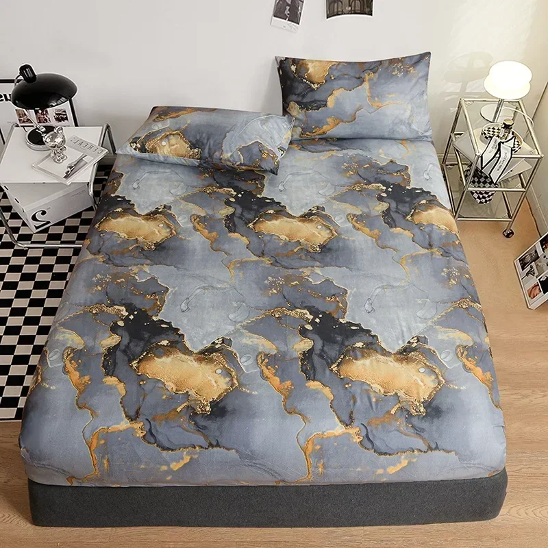 AI WINSURE Milk Velvet Mattress Cover Quilted Soybean Embroidery