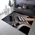 thumbnail image 1 of AI designed metallic look Guitar Rug 2x3 ft = 65x95 cm Washable Rug, 1 of 5