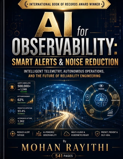 AI for Observability: Smart Alerts & Noise Reduction: Intelligent Telemetry, Autonomous Operations, and the Future of Re, (Paperback)