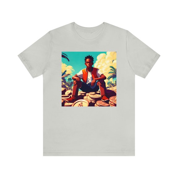 AI graphic money design Unisex Jersey Short Sleeve Tee