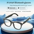 thumbnail image 1 of AI Intelligent Translation Wireless Bluetooth Simultaneous Interpretation Smart Sunglasses, 1 of 15