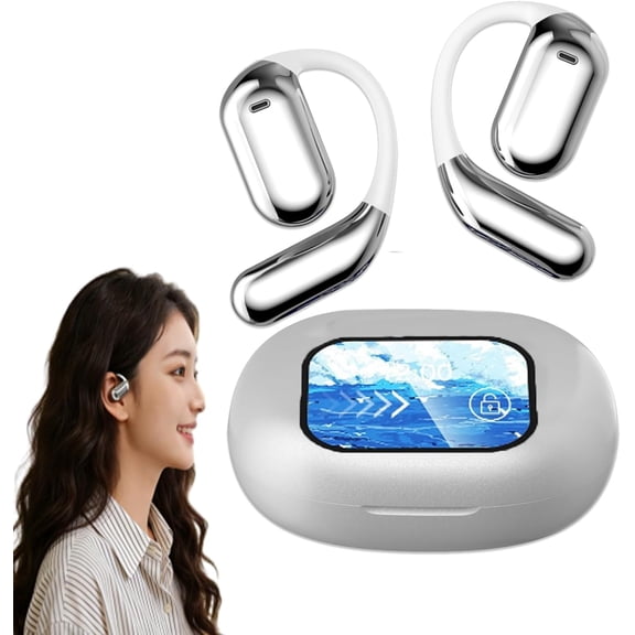 AI real-time translation earbuds, three spatial sound effects, upgraded AI translation, supports over 128 languages, active noise cancellation, adjustable equalizer, Bluetooth 5.4, suitable for trave