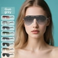 thumbnail image 1 of AI translation smart glasses, A17 European and American large frame sun protection color changing stainless steel Bluetooth audio sunglasses, 1 of 16
