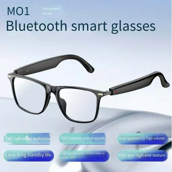 AI translation smart glasses, noise reduction for music calls, ultra long battery life for meeting recording, waterproof Bluetooth glasses